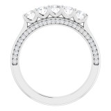 14K White 5/8 CTW Diamond Anniversary Band photo 2