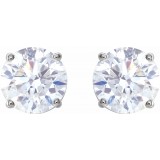 14K White 2 CTW Diamond Earrings photo 2