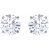 14K White 2 CTW Diamond Earrings photo 2