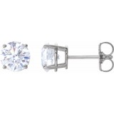 14K White 2 CTW Diamond Earrings photo