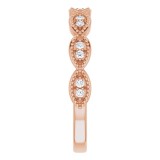 14K Rose 1/8 CTW Diamond Anniversary Band photo 4
