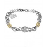 Vahan 14k Gold & Sterling Silver Chain Bracelet photo