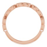 14K Rose 1/8 CTW Diamond Anniversary Band photo 2