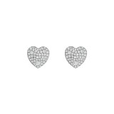 Henri Daussi 18k White Gold Diamond Stud Earrings photo