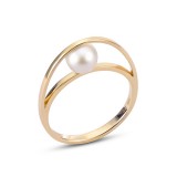 Imperial Pearl 14K Yellow Gold Freshwater Pearl Ring photo
