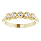 14K Yellow 1/4 CTW Diamond Anniversary Band photo 3