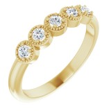 14K Yellow 1/4 CTW Diamond Anniversary Band photo