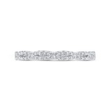 Shah Luxury 14K White Gold Diamond Wedding Band photo