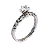 Jewelry Innovations 14K White Gold Semi Mount Engagement Ring photo