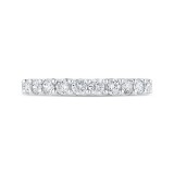 Shah Luxury Round Diamond Half-Eternity Wedding Band In 14K White Gold photo