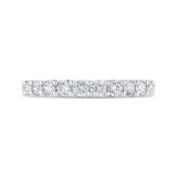 Shah Luxury Round Diamond Half-Eternity Wedding Band In 14K White Gold photo