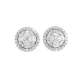 Gems One 14Kt White Gold Diamond (3/4Ctw) Earring photo