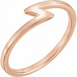 14K Rose Stackable Ring photo
