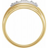 14K Yellow & White 1/3 CTW Diamond Ring photo 2
