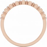 14K Rose 3/4 CTW Diamond Anniversary Band photo 2