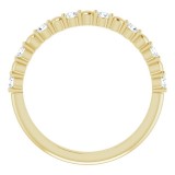 14K Yellow 1/4 CTW Diamond Anniversary Band photo 2