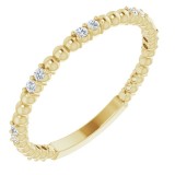 14K Yellow 1/6 CTW Diamond Anniversary Band photo