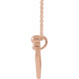 14K Rose Geometric 16-18 Necklace photo 2