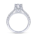 Gabriel & Co. 14k White Gold Contemporary Straight Engagement Ring photo 2