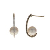 Imperial Pearl 14k Yellow Gold Akoya Pearl Earrings photo