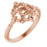 14K Rose Vintage-Inspired Ring photo