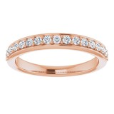 14K Rose 1/3 CTW Diamond Anniversary Band photo 3