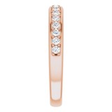 14K Rose 1/3 CTW Diamond Anniversary Band photo 4