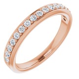 14K Rose 1/3 CTW Diamond Anniversary Band photo