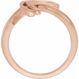 14K Rose 20.9 mm Freeform Ring photo 3
