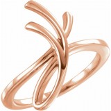 14K Rose 20.9 mm Freeform Ring photo