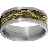 Titanium Flat Band with Mossy Oak Bottomland Inlay photo