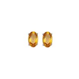 Gems One 14Kt White Gold Citrine (1 Ctw) Earring photo