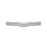 Shah Luxury Round Diamond Half-Eternity Wedding Band In 14K White Gold photo