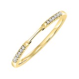 Gems One 14KT Yellow Gold & Diamond Rhythm Of Love Fashion Ring  - 1/10 ctw photo