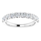 14K White 3/4 CTW Diamond Anniversary Band photo 3