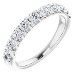 14K White 3/4 CTW Diamond Anniversary Band photo