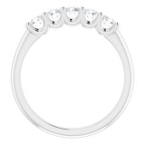 14K White 1/2 CTW Diamond Anniversary Band photo 2