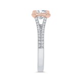 Shah Luxury 14K Two-Tone Gold Diamond Engagement Ring (Semi-Mount) photo 3