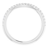 14K White 1/5 CTW Diamond Matching Band photo 2