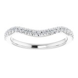 14K White 1/5 CTW Diamond Matching Band photo 3