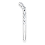 14K White 1/5 CTW Diamond Matching Band photo 4