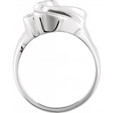 14K White 22 mm Freeform Ring photo 2