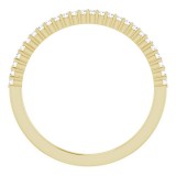 14K Yellow 1/8 CTW Diamond Anniversary Band photo 2