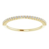 14K Yellow 1/8 CTW Diamond Anniversary Band photo 3