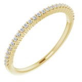 14K Yellow 1/8 CTW Diamond Anniversary Band photo