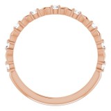 14K Rose 1/4 CTW Diamond Anniversary Band photo 2