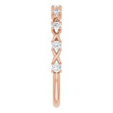 14K Rose 1/4 CTW Diamond Anniversary Band photo 4