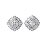 Gems One Silver Diamond (1/8Ctw) Earring photo