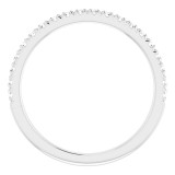 14K White 1/4 CTW Diamond French-Set Anniversary Band photo 2