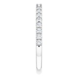 14K White 1/4 CTW Diamond French-Set Anniversary Band photo 4